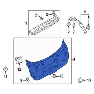 Mazda OE - Rear Upper Liftgate Trim