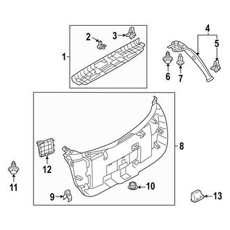 Mazda OE - Lift Gate - Interior Trim