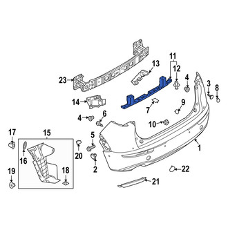 Mazda OE - Rear Bumper Cover Stay