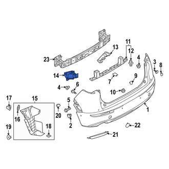 Mazda OE - Rear Left Bumper Cover Bracket