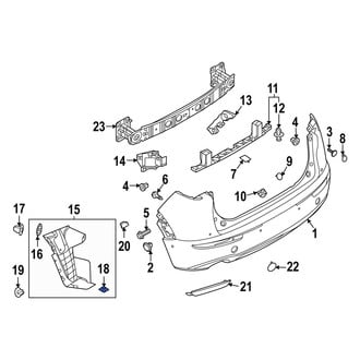 Mazda OE - Quarter Panel Splash Shield Nut