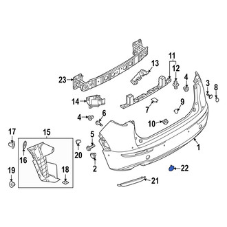 Mazda OE - Rear Left Tow Eye Cap