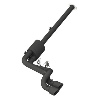 MBRP® - Black Series™ Aluminized Steel Cat-Back Exhaust System with Dual Side Exit