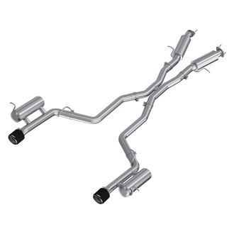 MBRP® S51093CF - Armor Pro™ 304 SS Cat-Back Exhaust System with Split Rear Exit
