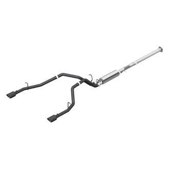 MBRP® - Black Series™ Aluminized Steel Cat-Back Exhaust System with Split Rear Exit