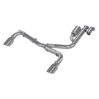 MBRP® - Installer Series™ Aluminized Steel Resonator-Back Exhaust System with Split Rear Exit
