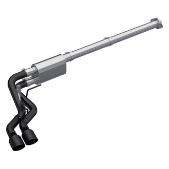 MBRP® - Black Series™ Aluminized Steel Race Profile Cat-Back Exhaust System with Dual Side Exit