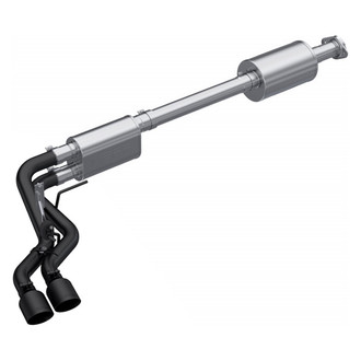 MBRP® - Black Series™ Aluminized Steel Street Profile Cat-Back Exhaust System with Dual Side Exit