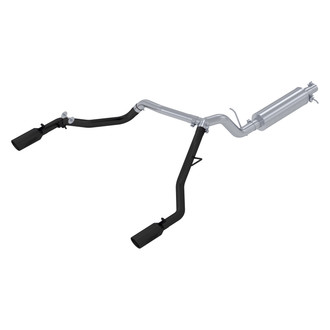 MBRP® - Black Series™ Aluminized Steel Cat-Back Exhaust System with Split Rear Exit