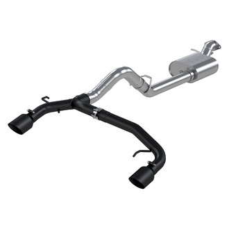MBRP® - Armor BLK™ Aluminized Steel Cat-Back Exhaust System with Split Rear Exit