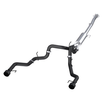 MBRP® - Armor BLK™ Aluminized Steel Cat-Back Exhaust System with Split Rear Exit