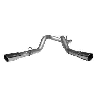 MBRP® - Installer Series™ Aluminized Steel Cool Duals™ DPF-Back Exhaust System with Split Side Exit