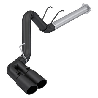 MBRP® - Armor BLK™ Aluminized Steel DPF-Back Exhaust System with Dual Side Exit