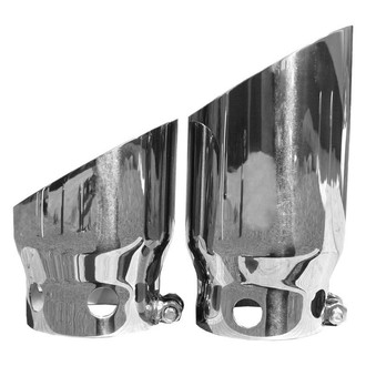 MBRP® - 304 SS Round Clamp-On Mirror Polished Exhaust Tip Cover Set
