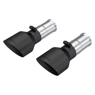 MBRP® - Armor BLK™ 304 SS Round Angle Cut Double-Wall Black Coated Exhaust Tips