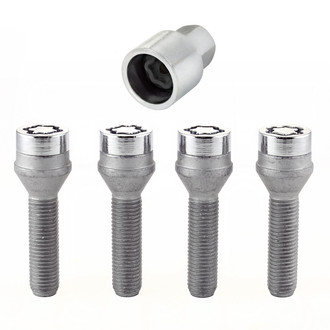 McGard® - Chrome Silver Cone Seat Bolt Wheel Lock Set