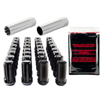 McGard® - Chrome Black Cone Seat SplineDrive Lug Wheel Installation Kit