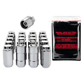 McGard® - Chrome Silver Cone Seat Long Lug Wheel Installation Kit