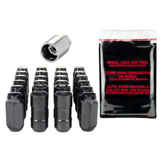 McGard® - Chrome Black Cone Seat Long Lug Wheel Installation Kit