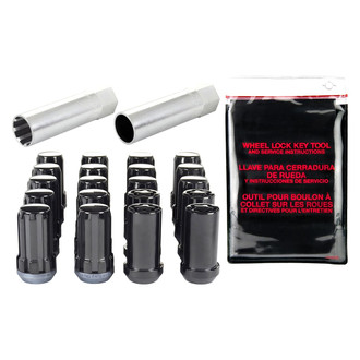 McGard® - Chrome Black Cone Seat SplineDrive Lug Wheel Installation Kit