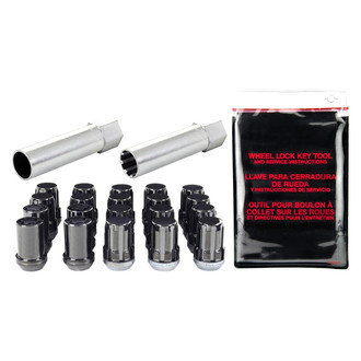 McGard® - Chrome Black Cone Seat SplineDrive Lug Wheel Installation Kit