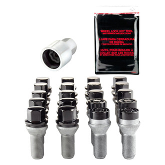 McGard® - Chrome Black Cone Seat Bolt Lug Wheel Installation Kit