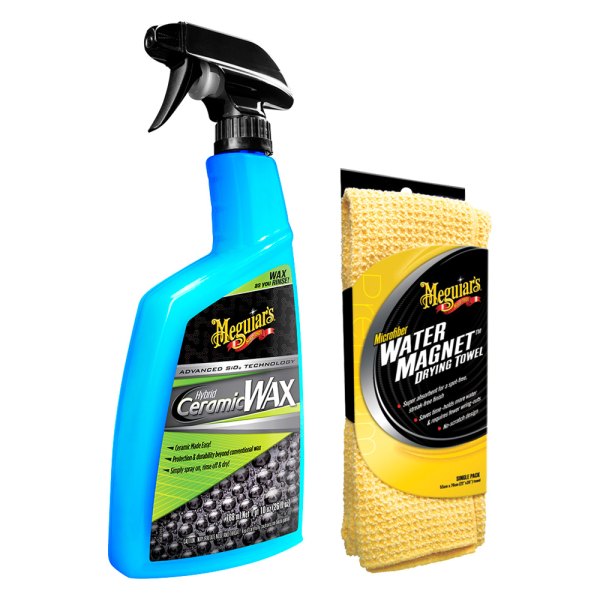 Meguiars® - Hybrid Ceramic Wax™ 26 oz. Easy to Use Ceramic Wax Protection with Water Magnet Microfiber Drying Towel