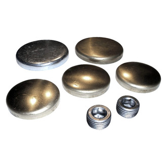 Melling® - Front Passenger Side Brass Expansion Plug Kit