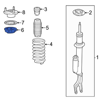 Mercedes-Benz OE - Front Upper Coil Spring Insulator