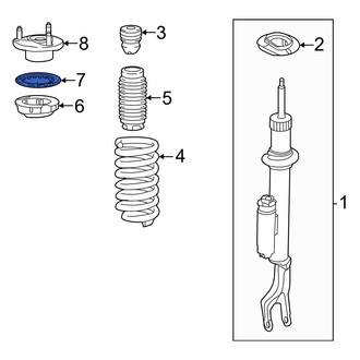 Mercedes-Benz OE - Front Suspension Strut Spacer