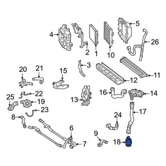 Mercedes-Benz OE - Engine Auxiliary Water Pump