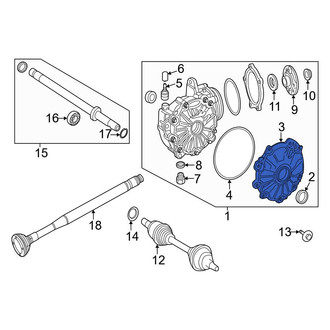 Mercedes-Benz OE - Front Differential Cover