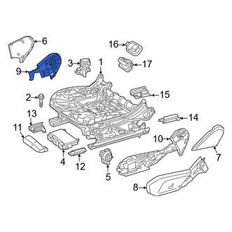 Mercedes-Benz OE - Left Inner Seat Trim Panel Bracket