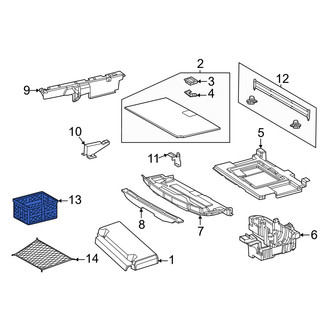 Mercedes-Benz OE - Rear Trunk Floor Storage Box