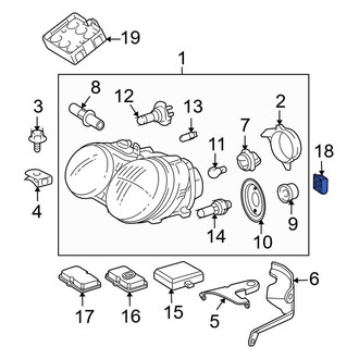 Mercedes-Benz OE - Front Headlight Control Module