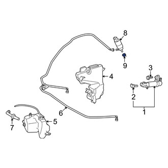 Mercedes-Benz OE - Headlight Washer Pump Grommet