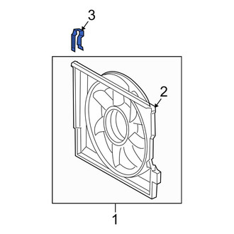 Mercedes-Benz OE - Engine Cooling Fan Shroud Clip