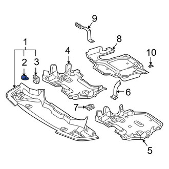 Mercedes-Benz OE - Center Radiator Support Splash Shield Nut