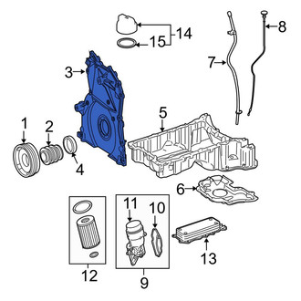 Mercedes-Benz OE - Engine Timing Cover