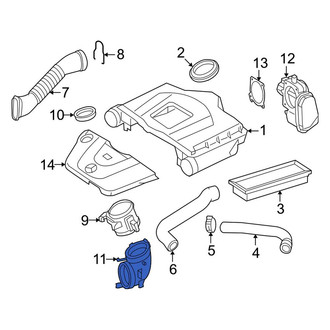 Mercedes-Benz OE - Engine Air Intake Hose Adapter