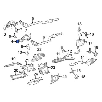 Mercedes-Benz OE - Rear Forward Catalytic Converter Gasket