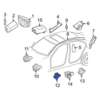 Mercedes-Benz OE - Center Air Bag Impact Sensor