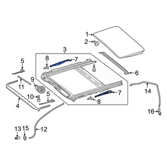 Mercedes-Benz OE - Sunroof Slide