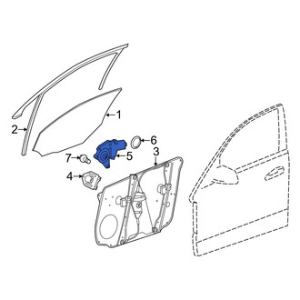 Mercedes-Benz OE - Front Left Window Motor
