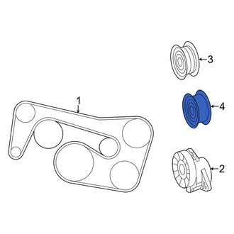 Mercedes-Benz OE - Accessory Drive Belt Idler Pulley