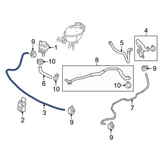 Mercedes-Benz OE - HVAC Heater Hose