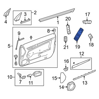 Mercedes-Benz OE - Front Left Door Window Switch