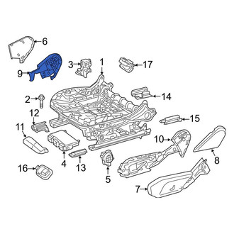 Mercedes-Benz OE - Left Inner Seat Trim Panel Bracket