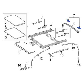 Mercedes-Benz OE - Sunroof Frame Cap