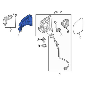 Mercedes-Benz OE - Front Right Door Mirror Cover